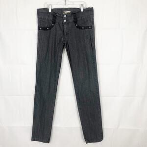 Maripily Mid-Rise Charcoal Jeans Size 5